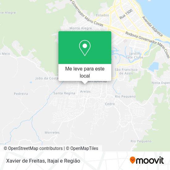 Xavier de Freitas mapa