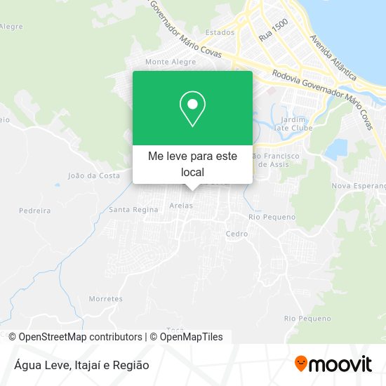 Água Leve mapa