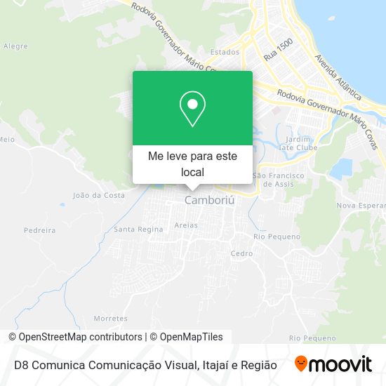 D8 Comunica Comunicação Visual mapa