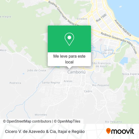 Cícero V. de Azevedo & Cia mapa