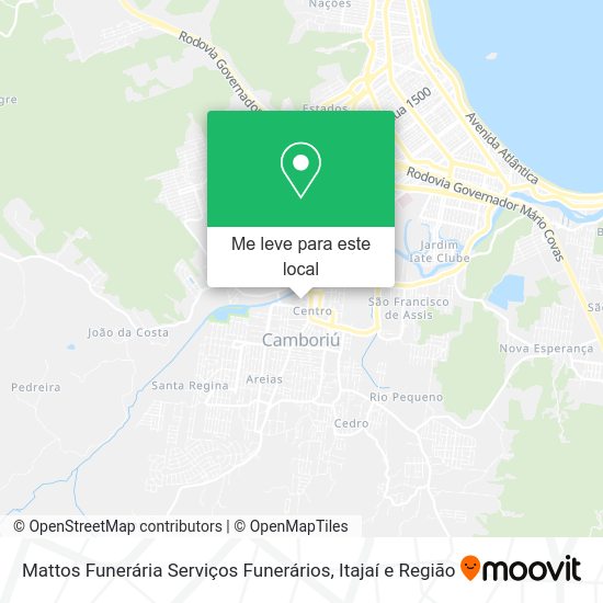 Mattos Funerária Serviços Funerários mapa