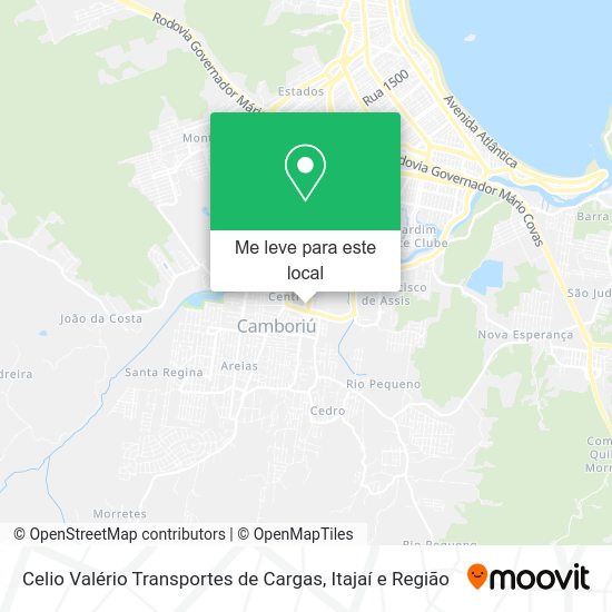Celio Valério Transportes de Cargas mapa