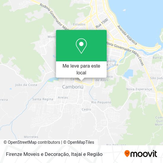 Firenze Moveis e Decoração mapa