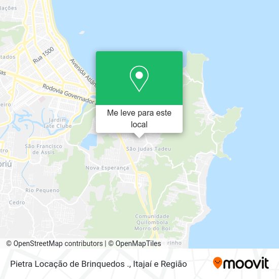 Pietra Locação de Brinquedos . mapa