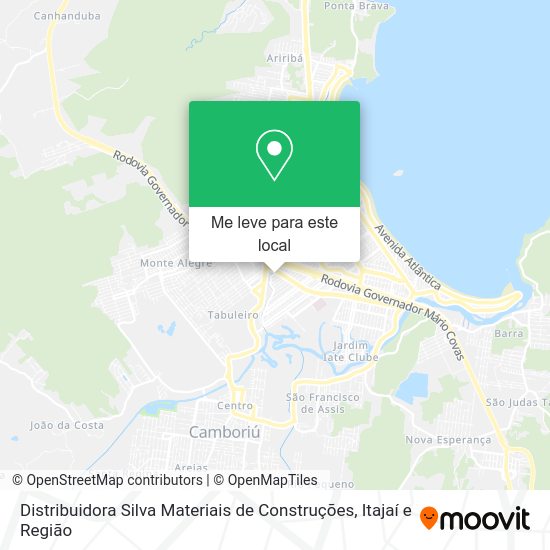 Distribuidora Silva Materiais de Construções mapa