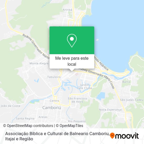 Associação Biblica e Cultural de Balneario Camboriu mapa