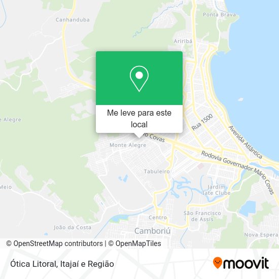 Ótica Litoral mapa