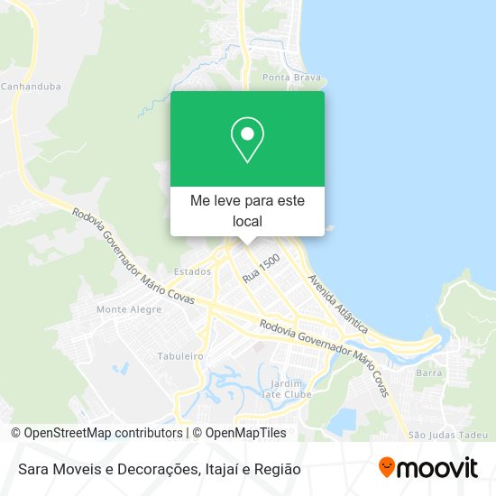 Sara Moveis e Decorações mapa