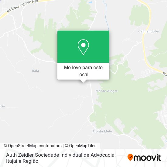 Auth Zeidler Sociedade Individual de Advocacia mapa