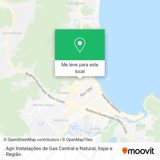 Agn Instalações de Gas Central e Natural mapa