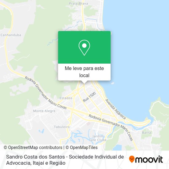 Sandro Costa dos Santos - Sociedade Individual de Advocacia mapa