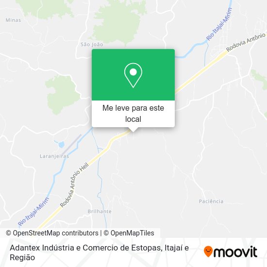 Adantex Indústria e Comercio de Estopas mapa