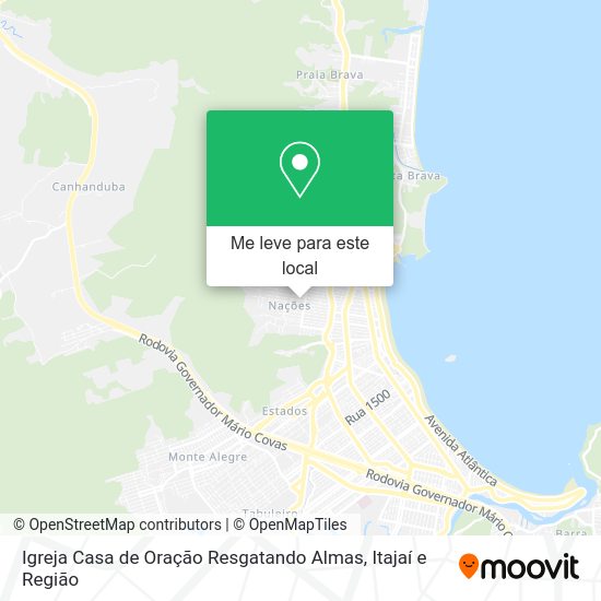 Igreja Casa de Oração Resgatando Almas mapa