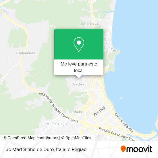 Jc Martelinho de Ouro mapa