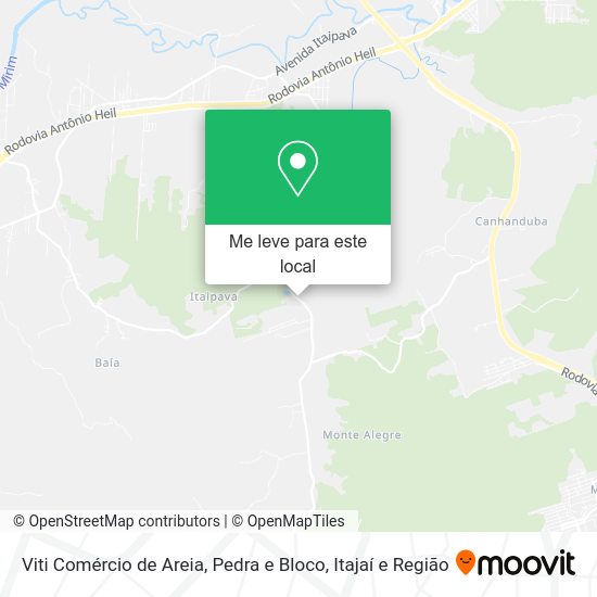 Viti Comércio de Areia, Pedra e Bloco mapa
