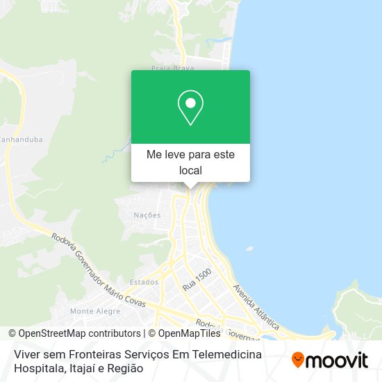 Viver sem Fronteiras Serviços Em Telemedicina Hospitala mapa