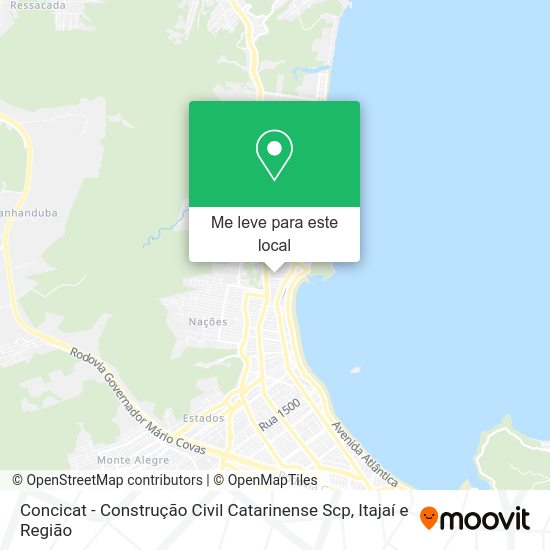Concicat - Construção Civil Catarinense Scp mapa