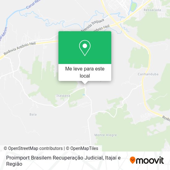 Proimport Brasilem Recuperação Judicial mapa