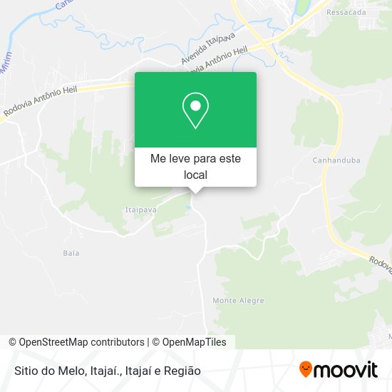 Sitio do Melo, Itajaí. mapa