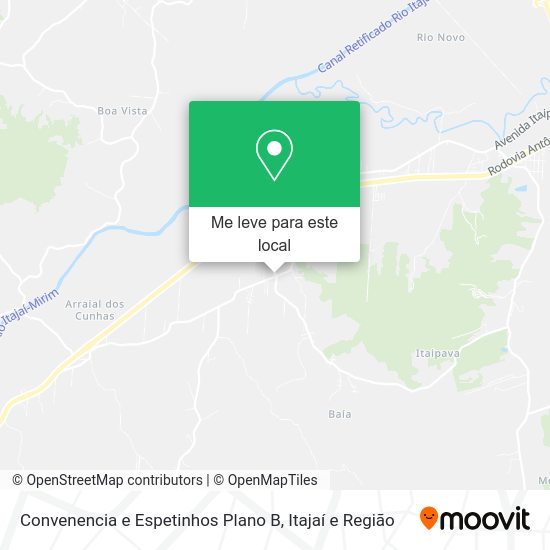 Convenencia e Espetinhos Plano B mapa