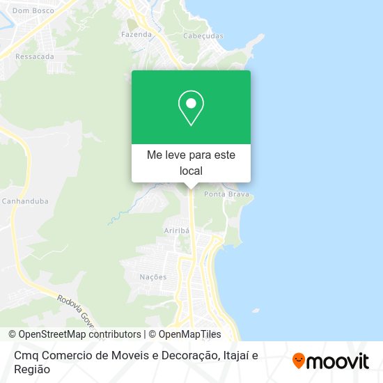 Cmq Comercio de Moveis e Decoração mapa