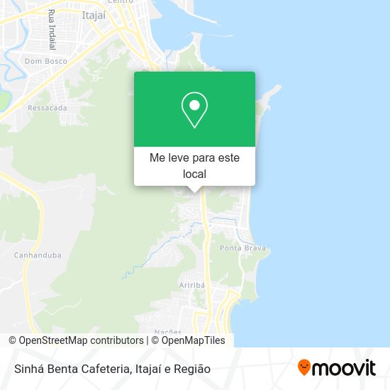 Sinhá Benta Cafeteria mapa