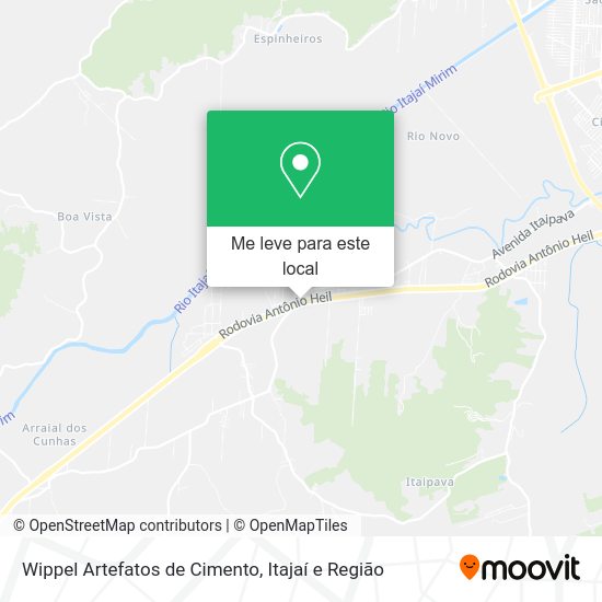 Wippel Artefatos de Cimento mapa
