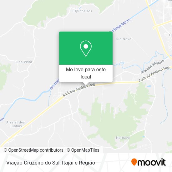 Viação Cruzeiro do Sul mapa