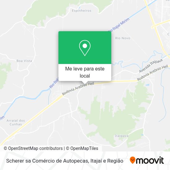 Scherer sa Comércio de Autopecas mapa