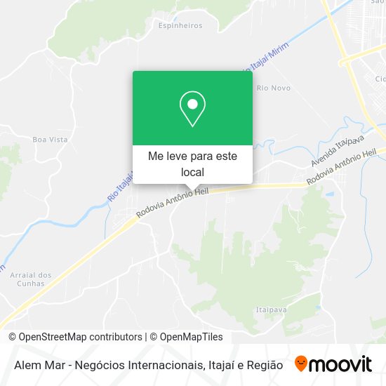 Alem Mar - Negócios Internacionais mapa