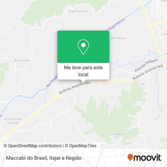 Maccabi do Brasil mapa