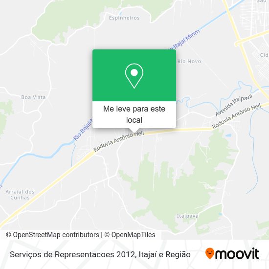 Serviços de Representacoes 2012 mapa