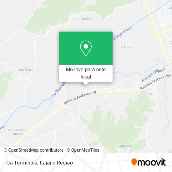 Ga Terminais mapa