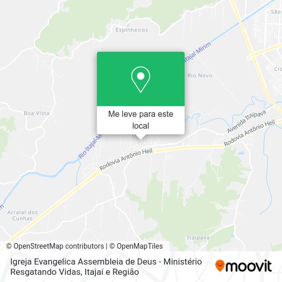 Igreja Evangelica Assembleia de Deus - Ministério Resgatando Vidas mapa