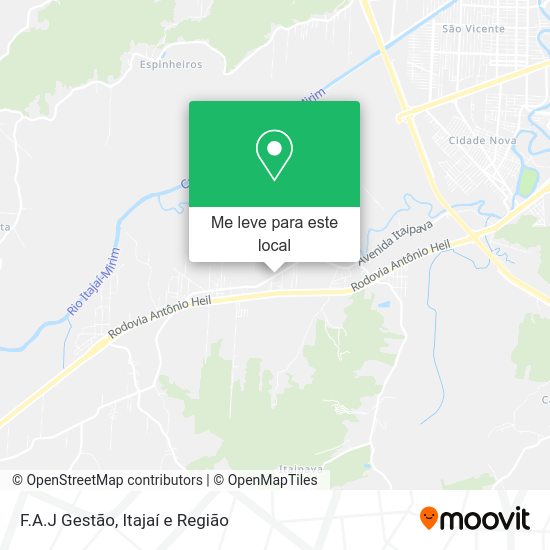 F.A.J Gestão mapa