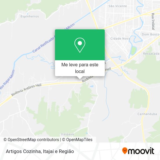 Artigos Cozinha mapa