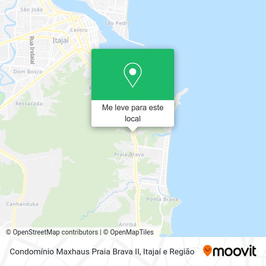 Condomínio Maxhaus Praia Brava II mapa