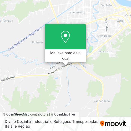 Divino Cozinha Industrial e Refeições Transportadas mapa