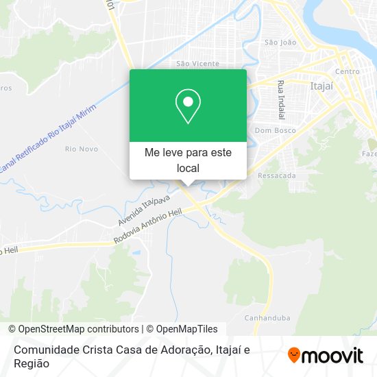 Comunidade Crista Casa de Adoração mapa