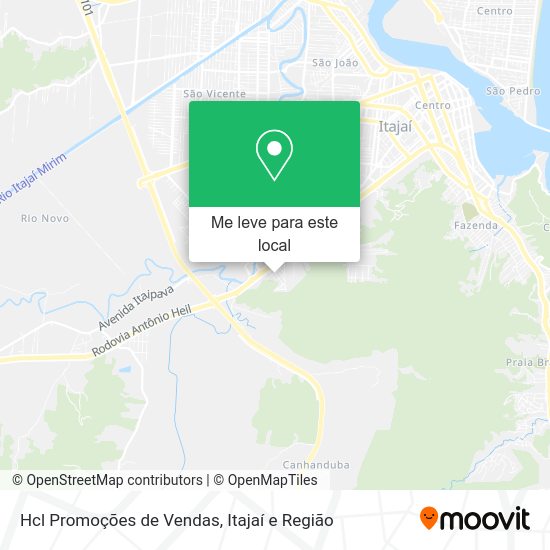 Hcl Promoções de Vendas mapa