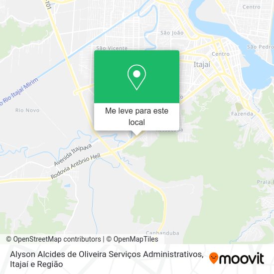 Alyson Alcides de Oliveira Serviços Administrativos mapa