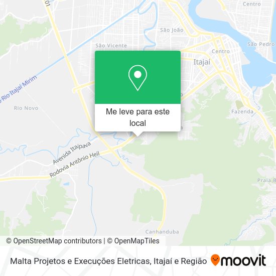 Malta Projetos e Execuções Eletricas mapa