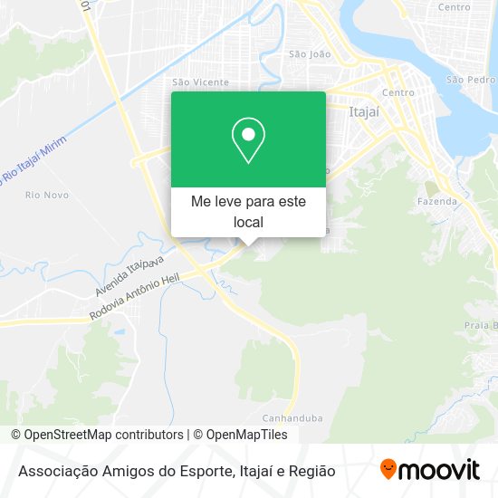 Associação Amigos do Esporte mapa