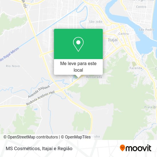 MS Cosméticos mapa