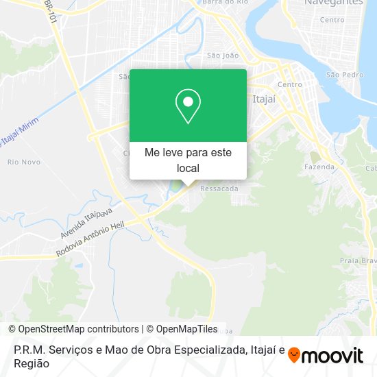 P.R.M. Serviços e Mao de Obra Especializada mapa