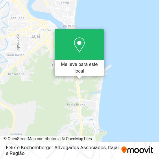 Félix e Kochemborger Advogados Associados mapa