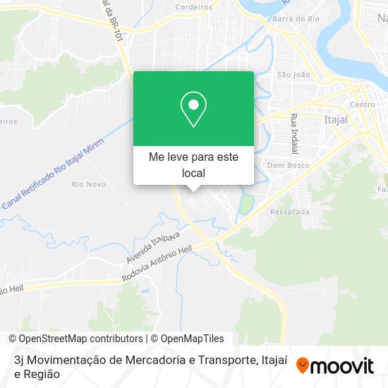 3j Movimentação de Mercadoria e Transporte mapa