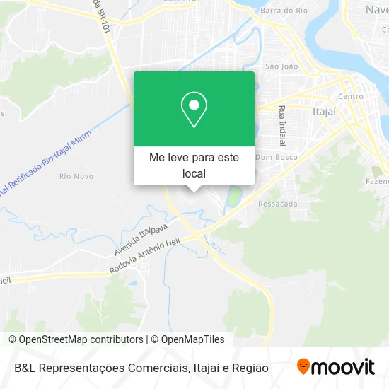 B&L Representações Comerciais mapa
