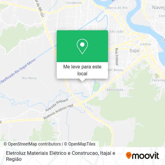 Eletroluz Materiais Elétrico e Construcao mapa
