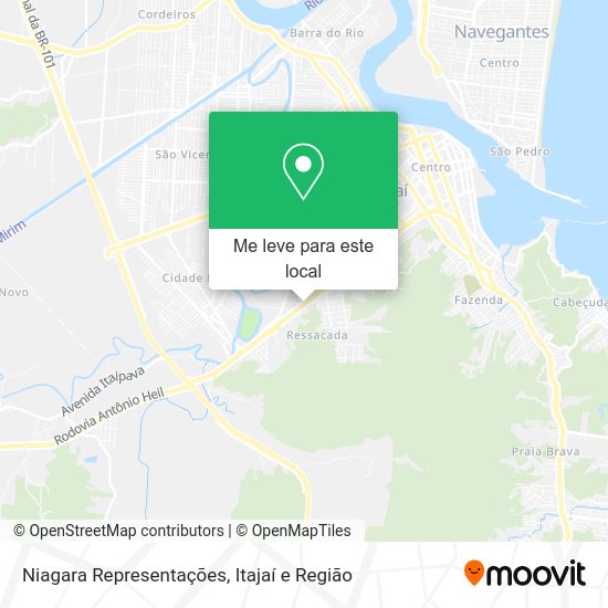 Niagara Representações mapa